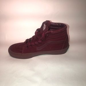 Burgundy High Top Vans